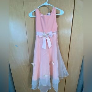Girls peach colored dress